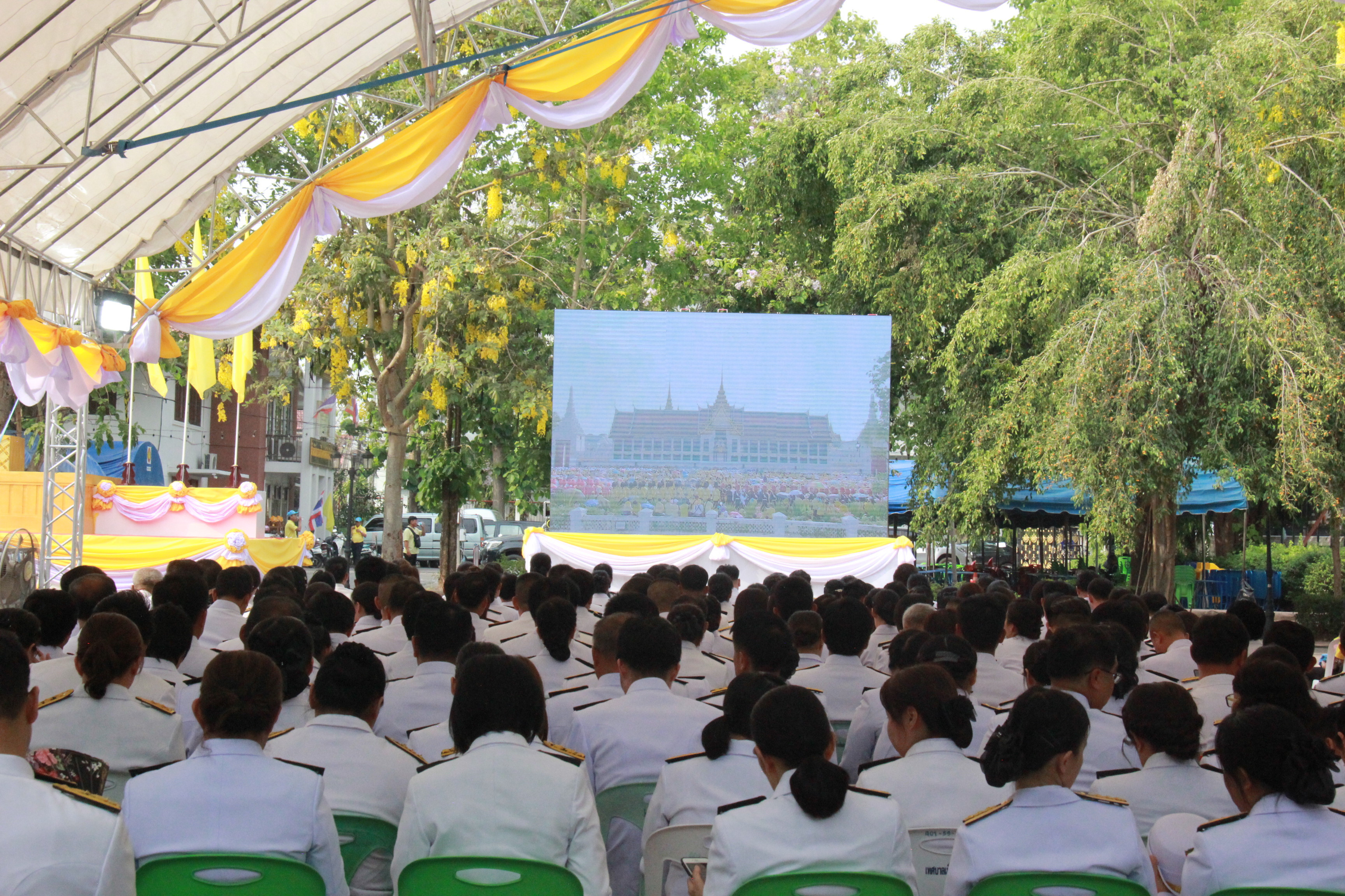 ประมวลภาพการจัดพิธีถวายพระพรชัยมงคล และการดำเนินการเกี่ยวกับพระราชพิธีบรมราชาภิเษก พุทธศักราช ๒๕๖๒ ในส่วนภูมิภาค ของจังหวัดลำพูน